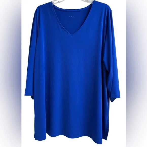 Susan Graver Modern Essentials Blouse, Size 1X, EUC - Picture 1 of 5